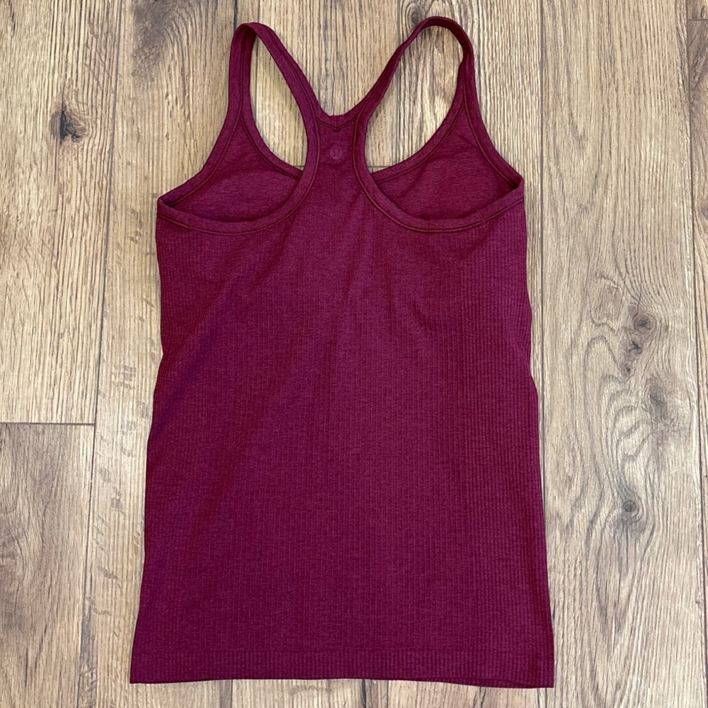 Lululemon Ebb To Street Tank Top In Deep Luxe Size 8 - Picture 2 of 4